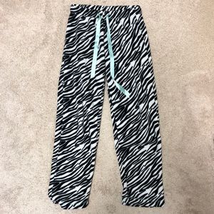 COPY - Zebra Fuzzy Pajama Pants